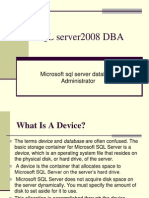 SQL Server2008 DBA