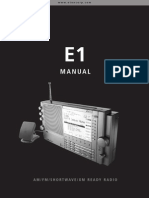 Eton E1 Owners Manual