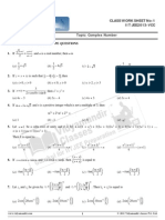 Mathematics Topic: Complex Number: I A I A I