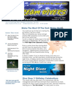 Dream Divers February 2009 Newsletter