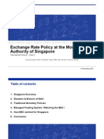 Exchange Rate Policy at The Monetary Authority of Singapore