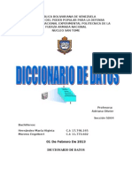 Trabajo Diccionario de Datos