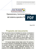 Operacions y Funciones Basicas Del Sistema Operativo Windows