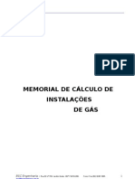 Memorial de Cáluloo de Instalação de Gás GLP BSC