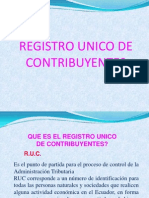 Registro Unico de Contribuyente