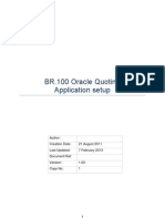 BR.100 Oracle Quoting Application Setup