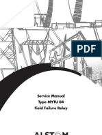 Service Manual Type MYTU 04 Field Failure Relay