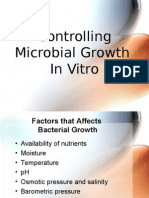 Controlling Microbial Growth in Vitro