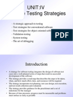 Unit IV Testing Pune University SRES COE