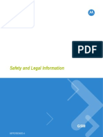 Safety and Legal Information: © 2009 Motorola, Inc. All Rights Reserved