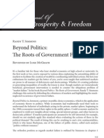 Beyond Politics The Roots of Government Failure (Book Review)