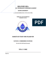 MEBD Embedded Systems Scheme With Syllabus - 2011