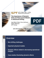 The Importance of Dynamic ECD and Well Control Models in Advanced Drilling