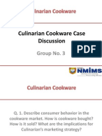 Culinarian Cookware Case Discussion - Group 3