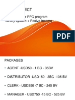 New Project: Paper Work For PPC Program Binary System + Pasive Income