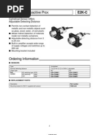 Sensor Capacitivo Omron E2k-C