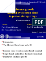 Emittance Growth Induced by Electron Cloud in Proton Storage Rings