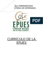 Evaluación Curricular de La EPUES