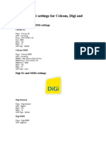 3G and MMS Settings For CelcomMaxisDigiUmobile