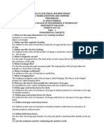 Ee1352 Electrical Machine Design-2 Marks Question Bank