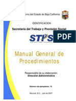 Manual de Procedimientos de La STPS PDF