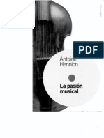 La Pasion Musical, Antoine Hennion, Paidos de Musica