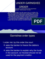 Right Under Garnishee Order