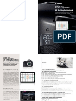 EOS 5D Mark III AF Setting Guidebook