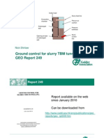 Slurry TB M Tunnelling