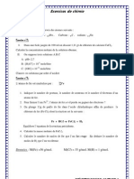 Exercice de Chimie Général