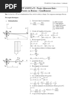 MQ41 - TP1, Ansys, Poutre en Flexion, Cisaillement