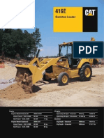 Caterpillar 416E Backhoe Loader Specification