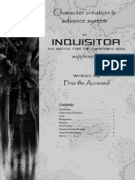 Inquisitor Character Creation and Advancement