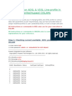 ADSL Profile Change