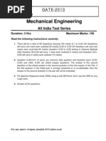 GATE 2013 Test Series - 1