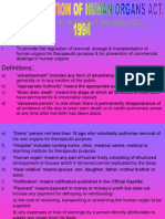 Transplantation of Human Organs Act, 1994