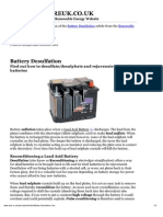 Battery Desulfation