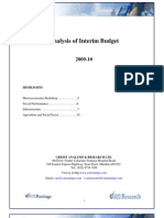 Interim Budget 2009-10