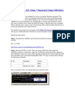 Reset Windows XP, Vista, 7 Password Using USB Drive or CD: Ophcrack Ophcrack