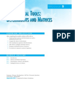 Athematical Ools Eterminants and Atrices