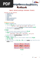 Lecture 8 Basic Relationships Between Pixels PDF