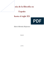 1651 - Mario Méndez Bejarano - Historia de La Filosofía en España Hasta El Siglo XX