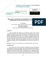 Price Area Congestion Management in Radial System Under De-Regulated Environment