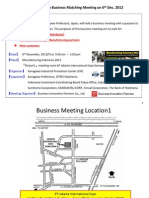 Indonesia-Japan Business Matching Meeting - 121116