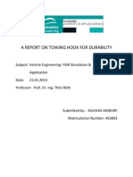 A Report On Towing Hook For Durability