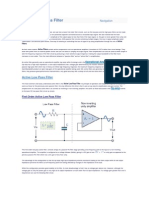 Active Low Pass Filter