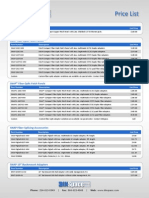 DINSpace Price List 11 2011 PDF