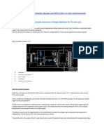 How To Make A Small Homemade Automatic Voltage Stabilizer For TV Sets and Refrigerator