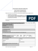 Sweet and Snack Individual Application Form