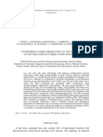 Interferon Gamma Production in The Course of Mycobacterium Tuberculosis Infection